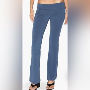 NWT SKIMS Cotton Jersey Foldover Pants (harbor, large)